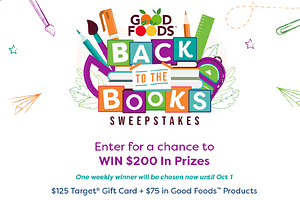 Good Foods Back to the Books Sweepstakes