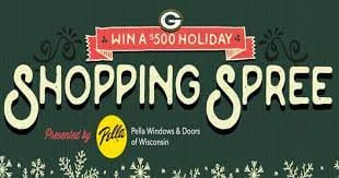 Pella Green Bay Packers 2021 Holiday Shopping Spree Sweepstakes
