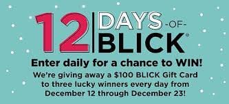 12 Days of BLICK Sweepstakes