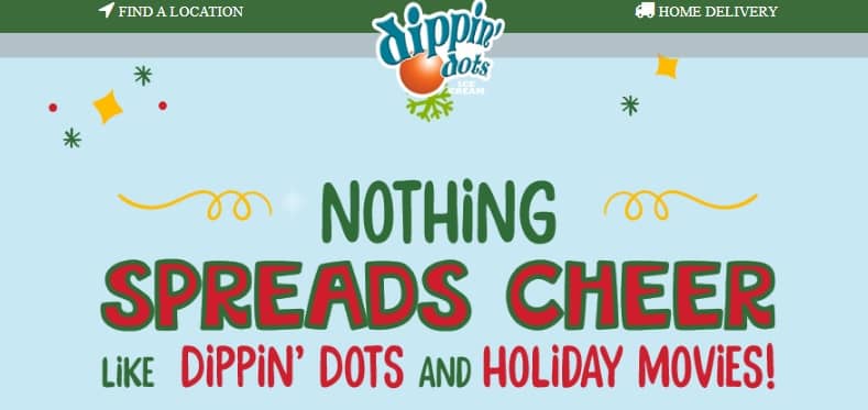 Dippin Dots Holiday Movies Sweepstakes